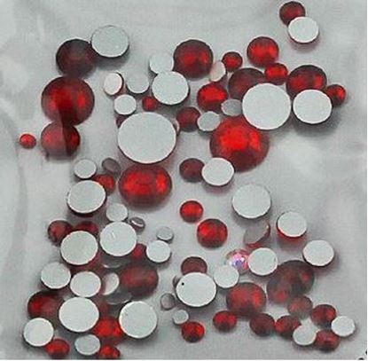Изображение камни микс Красные стекло