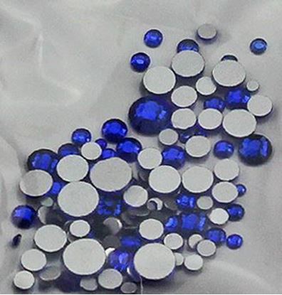 Изображение камни микс Синие, стекло	