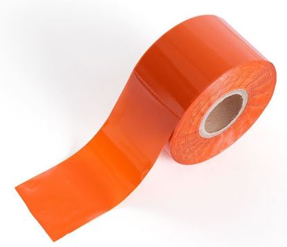 Изображение фольга матовая оранжевая  4см ширина. 20см длина №1