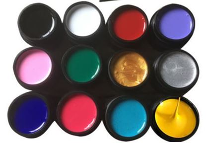 Изображение набор гелевых красок 12цветов 5гр -1шт