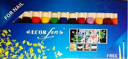 Изображение  Акварельные краски для китайской росписинабор- 2 кисточки  12                    шт,кцветные 12мл + 1 большая белая 22мл